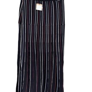 Rachel Comey Black and White Striped Maxi Skirt